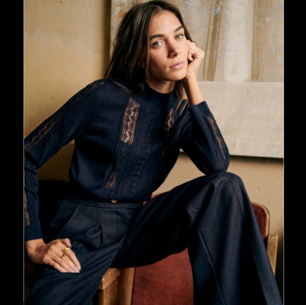Sezane Janis Merino Wool Jumper - Picture 2 of 9